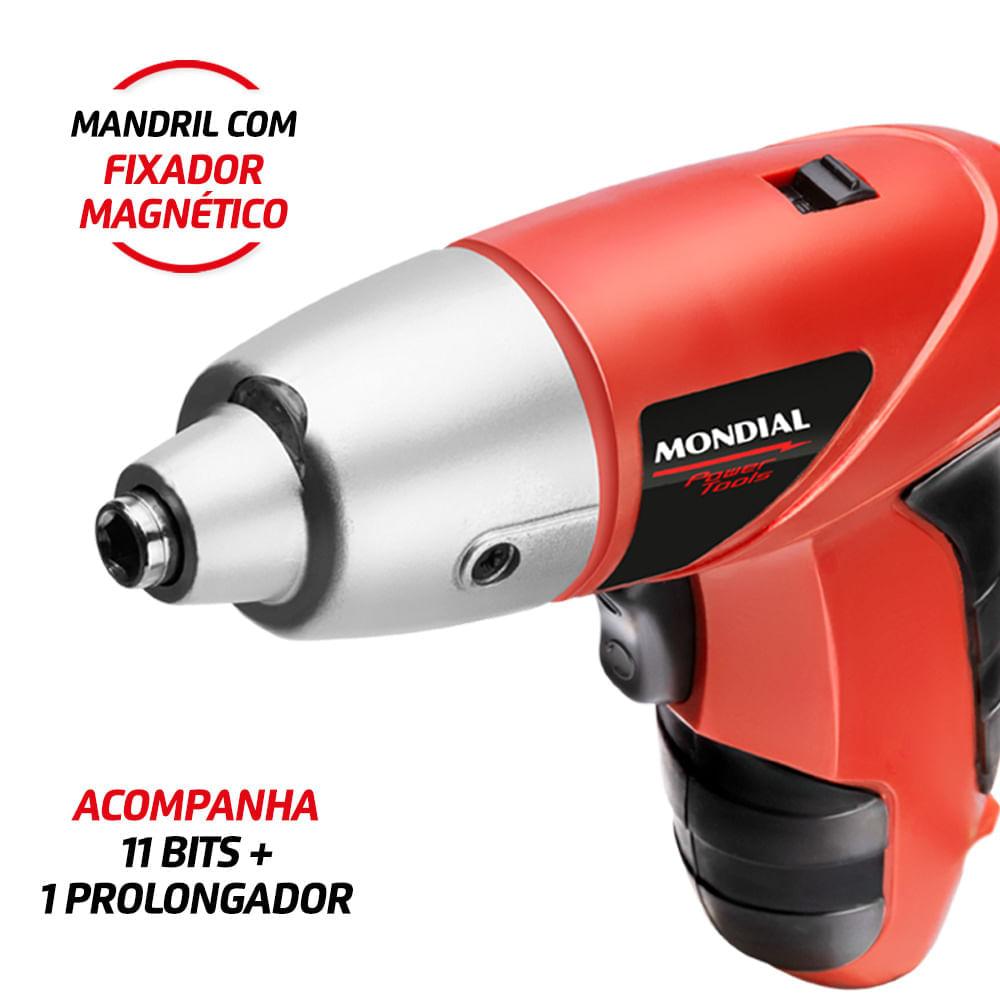 Parafusadeira Elétrica Mondial Power Tools FPF-05 – Mobilidade, Praticidade e Eficiência
