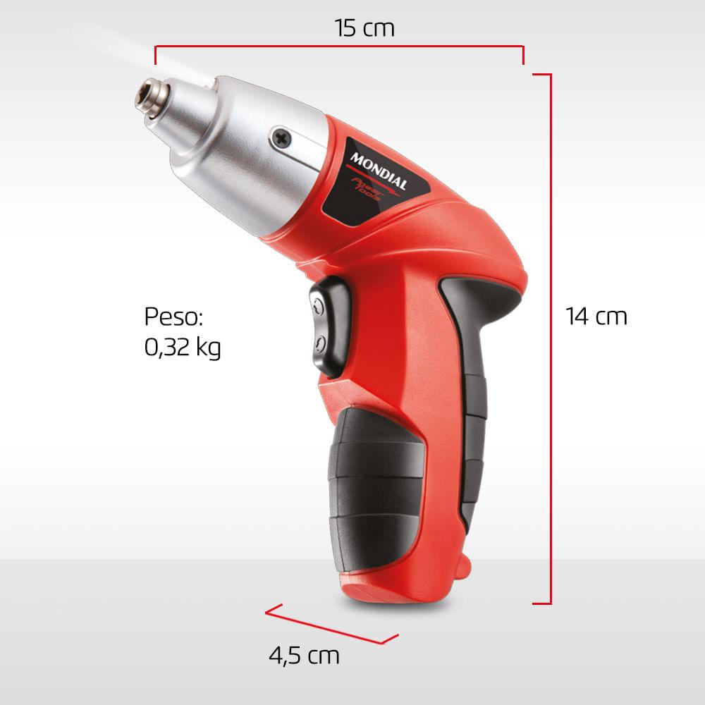 Parafusadeira Elétrica Mondial Power Tools FPF-05 – Mobilidade, Praticidade e Eficiência