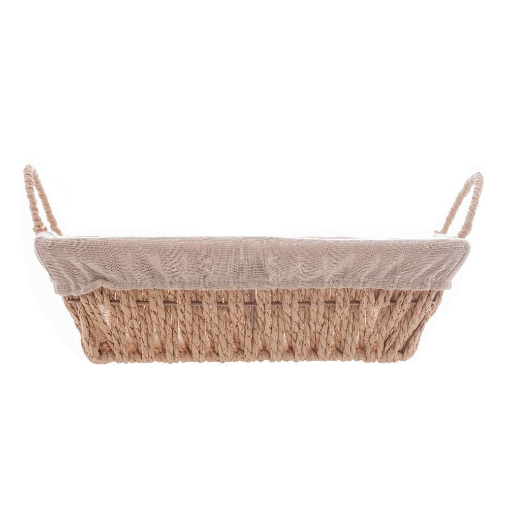 Cesta Retangular com Alça e Forro Wolff de Papel 29cm x 19cm – Elegância e Sofisticação na Sua Mesa