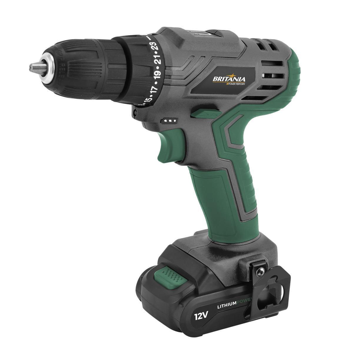 Parafusadeira 2 em 1 Britânia Speed Control BPFE12M 800RPM – Agilidade, Precisão e Conforto em Suas Mãos