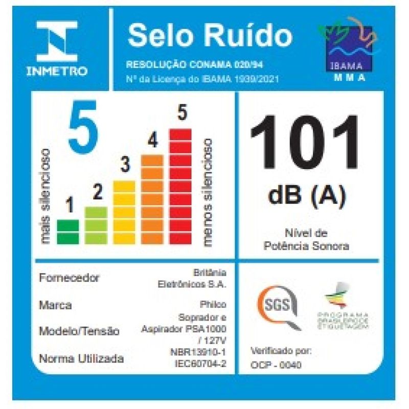 Soprador e Aspirador Philco PSA1000 – Potência e Versatilidade para sua Limpeza
