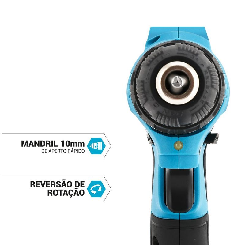 Parafusadeira Philco Force PPF120 3 em 1 – Potência, Versatilidade e Praticidade em Suas Mãos