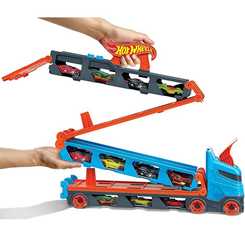 Hot Wheels City Guincho Pista de Corridas – Caminhão Armazenador e Pista 2 em 1