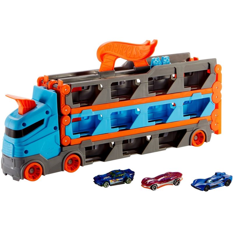 Hot Wheels City Guincho Pista de Corridas – Caminhão Armazenador e Pista 2 em 1