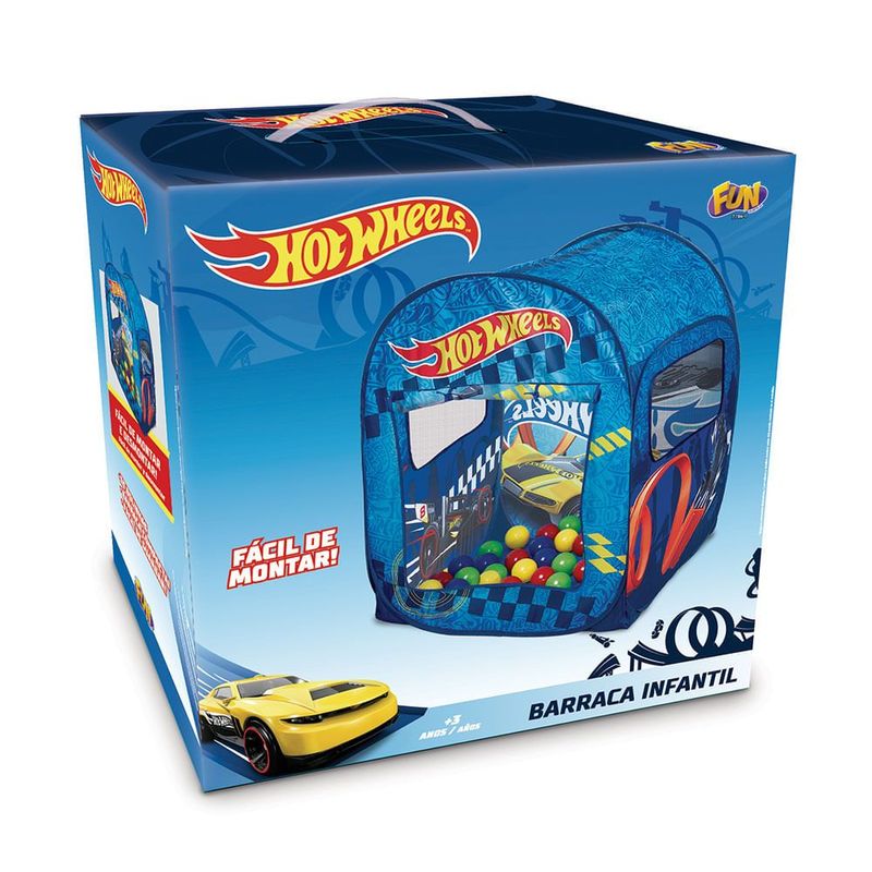 Barraca Infantil Hot Wheels com 50 Bolinhas – Diversão e Aventura Garantidas