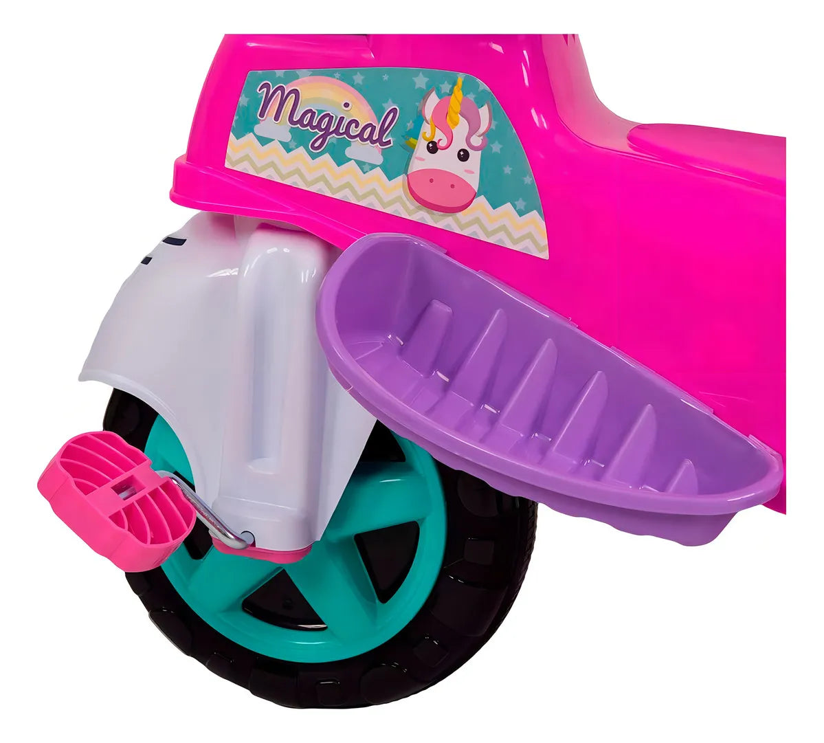 Triciclo Infantil Pedal Carrinho De Empurrar Com Haste Menino Menina Dia das Crianças