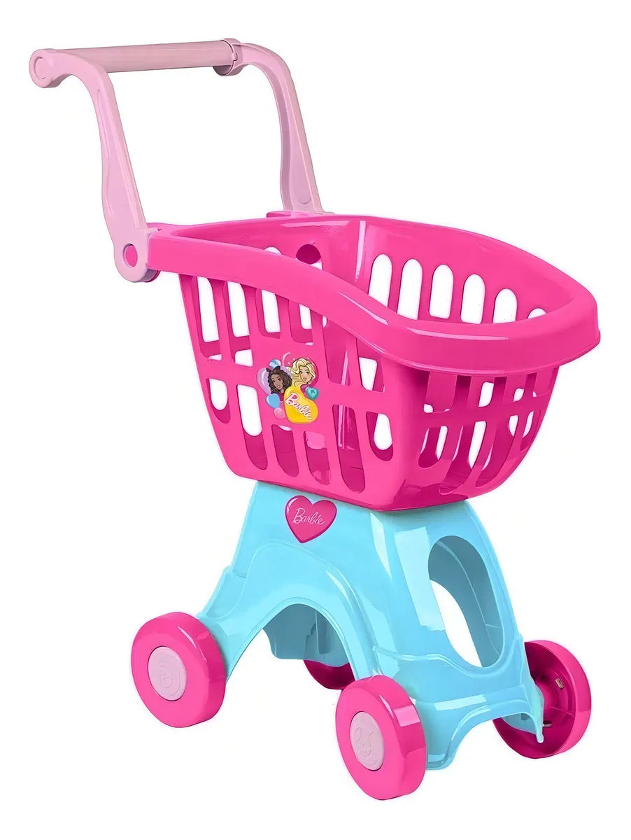 Barbie Cheff Carrinho de Compras Original Seg Imports Rosa 50Cm