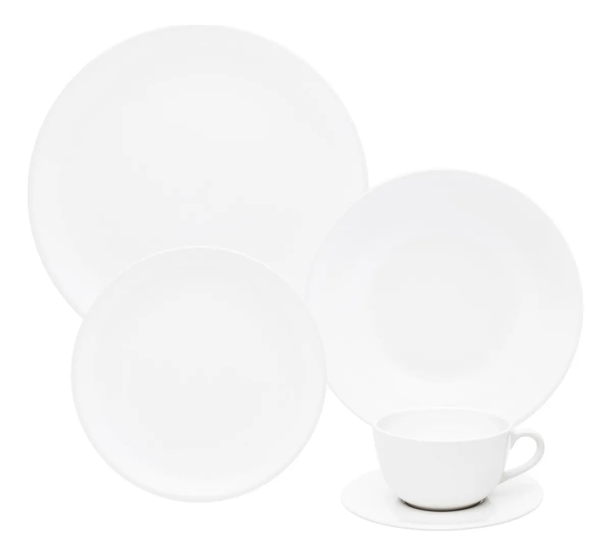 Jogo De Jantar Unni White - 30 Peças - Oxford Cor Branco Lançamento Mesa Posta para Natal