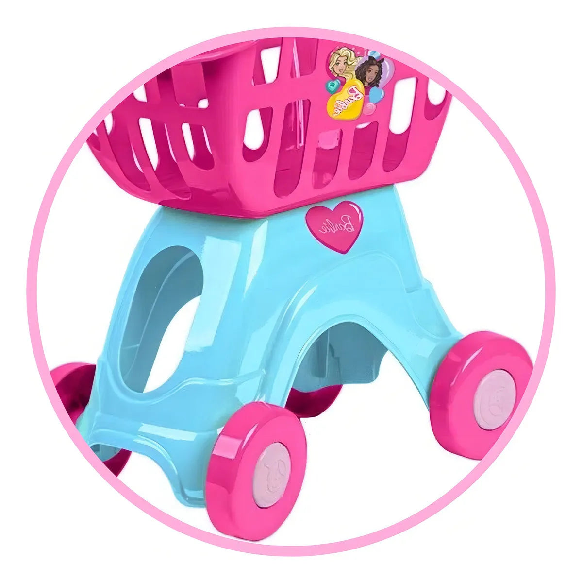 Barbie Cheff Carrinho de Compras Original Seg Imports Rosa 50Cm