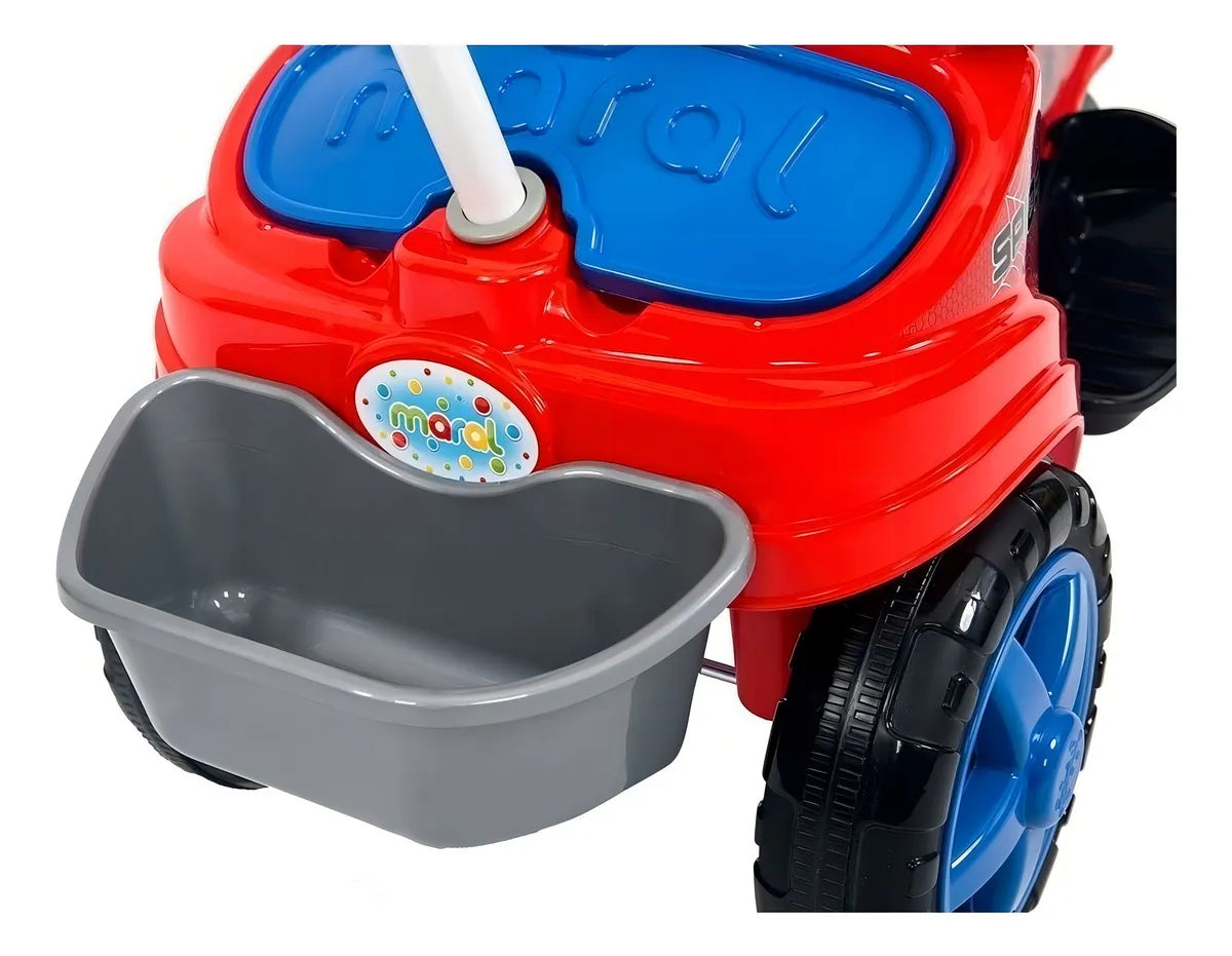 Triciclo Infantil Pedal Carrinho De Empurrar Com Haste Menino Menina Dia das Crianças
