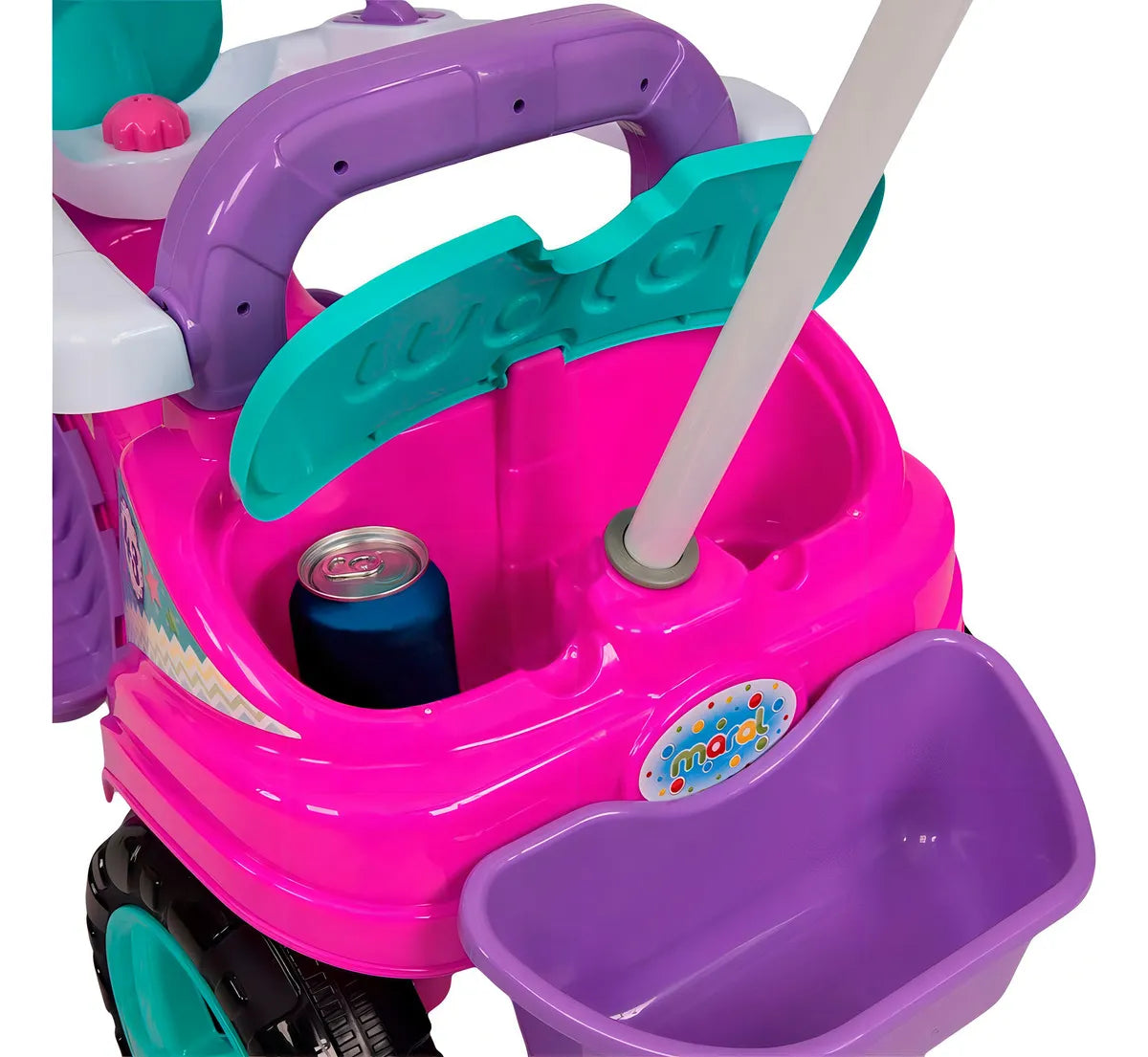 Triciclo Infantil Pedal Carrinho De Empurrar Com Haste Menino Menina Dia das Crianças