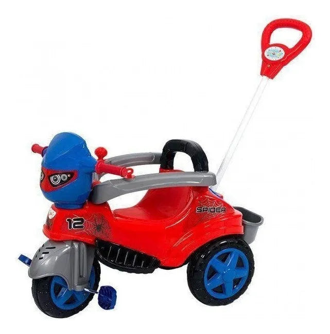 Triciclo Infantil Pedal Carrinho De Empurrar Com Haste Menino Menina Dia das Crianças
