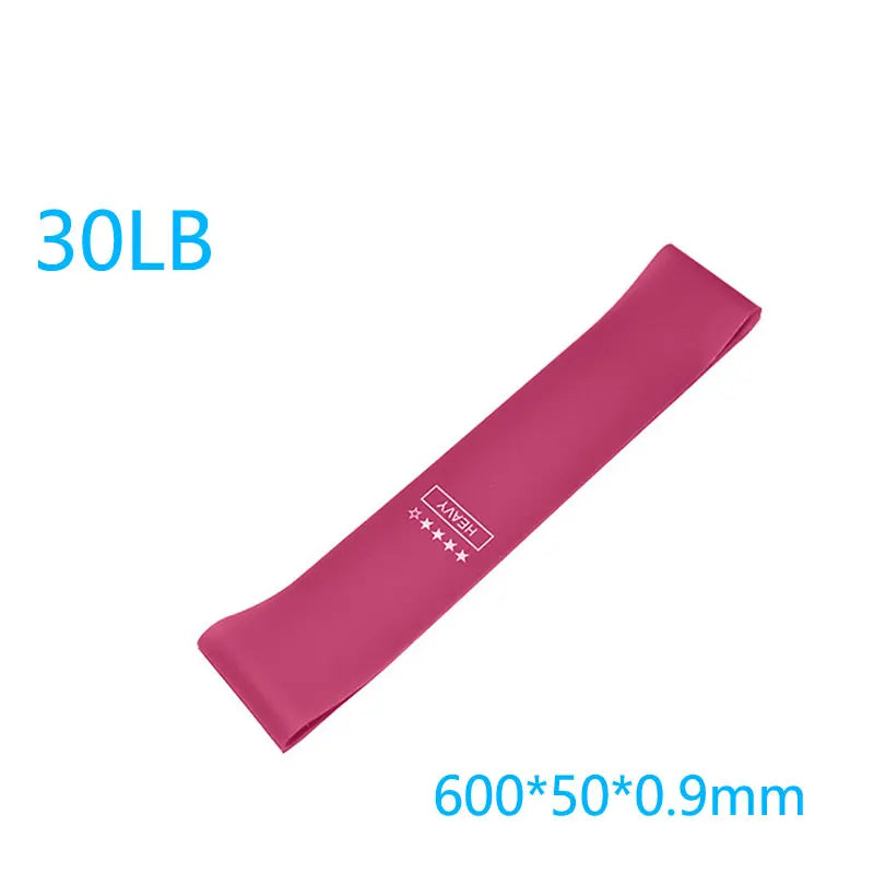 Faixa Elástica de Resistência para Treino – Mini Band de Borracha para Pilates, Crossfit, Academia e Exercícios de Força