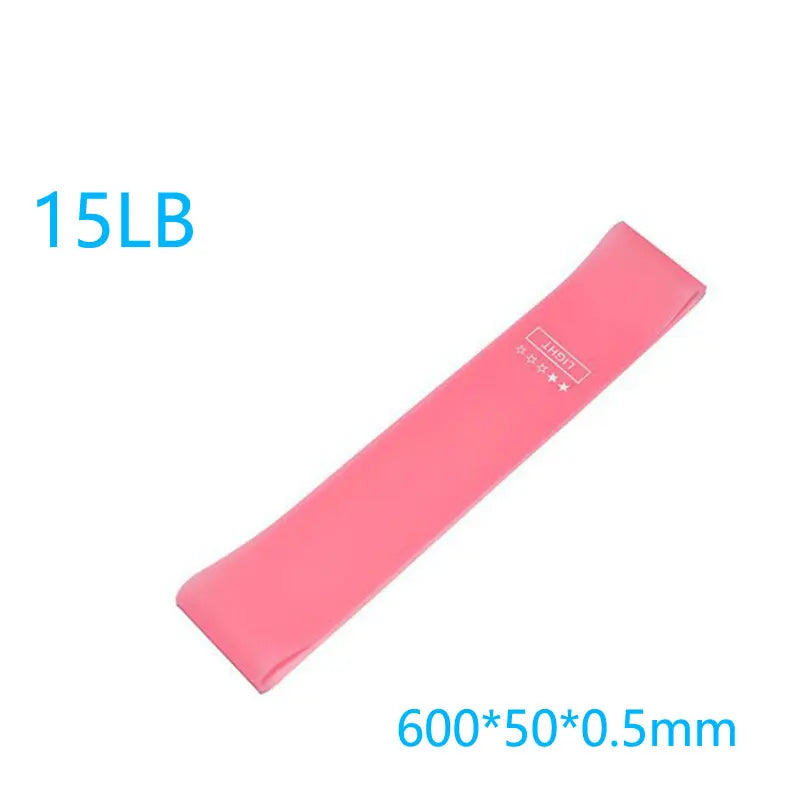 Faixa Elástica de Resistência para Treino – Mini Band de Borracha para Pilates, Crossfit, Academia e Exercícios de Força