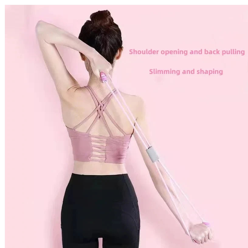 Faixas de Resistência com Pegadores de Espuma – Acessório de Treino em Casa, Yoga, Pilates e Exercícios de Força para Mulheres