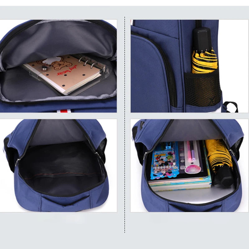 Mochila Escolar Patrulha Canina – Estampa com Letras, Grande Capacidade para Estudantes, Meninos e Meninas