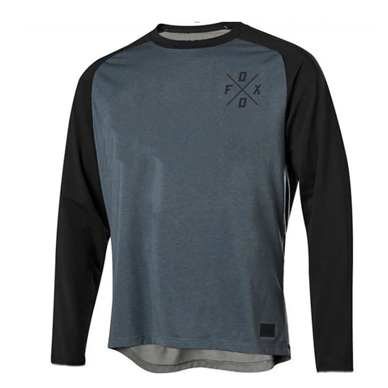 Camiseta Manga Longa Ciclismo Mountain Bike Downhill Motocross Enduro – Jersey Masculina Esportiva BMX MTB