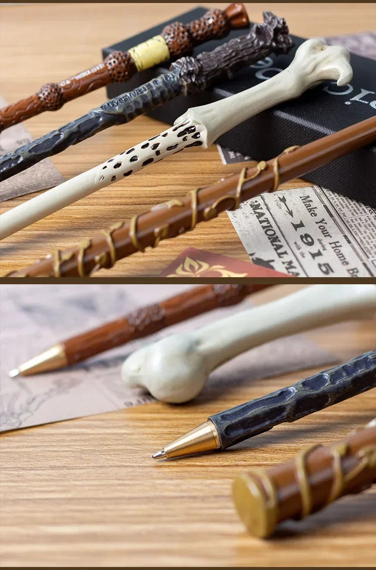 Caneta Varinha Harry Potter – Criativa em Resina, Presente Escolar e de Aniversário