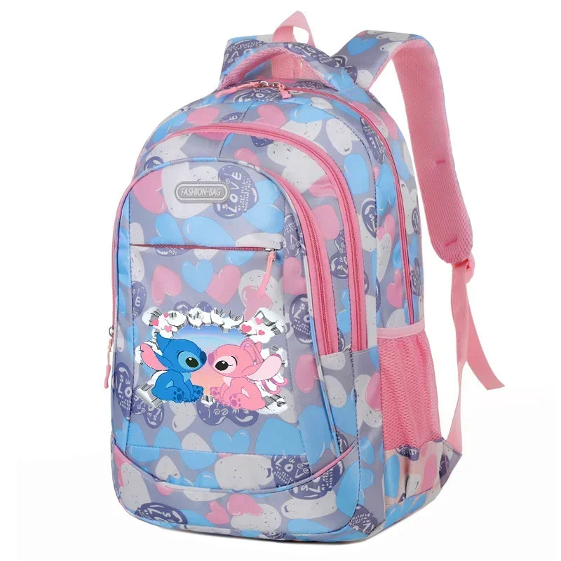 Mochila Escolar Disney Stitch – Estilo Divertido e Espaçosa, Ideal para Crianças, Adolescentes e Fãs da Disney