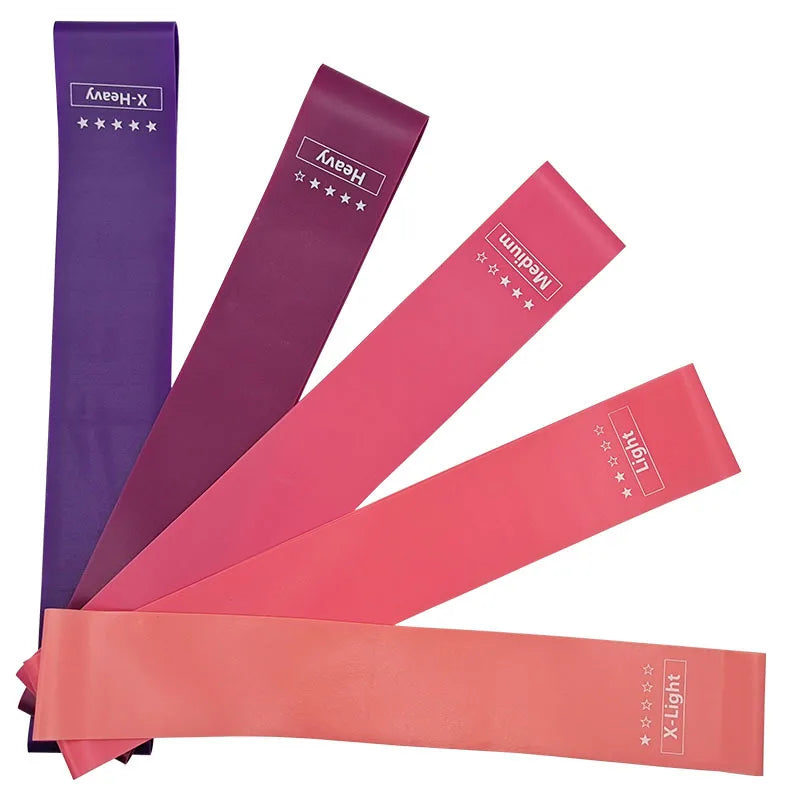Faixa Elástica de Resistência para Treino – Mini Band de Borracha para Pilates, Crossfit, Academia e Exercícios de Força