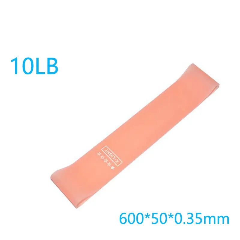 Faixa Elástica de Resistência para Treino – Mini Band de Borracha para Pilates, Crossfit, Academia e Exercícios de Força