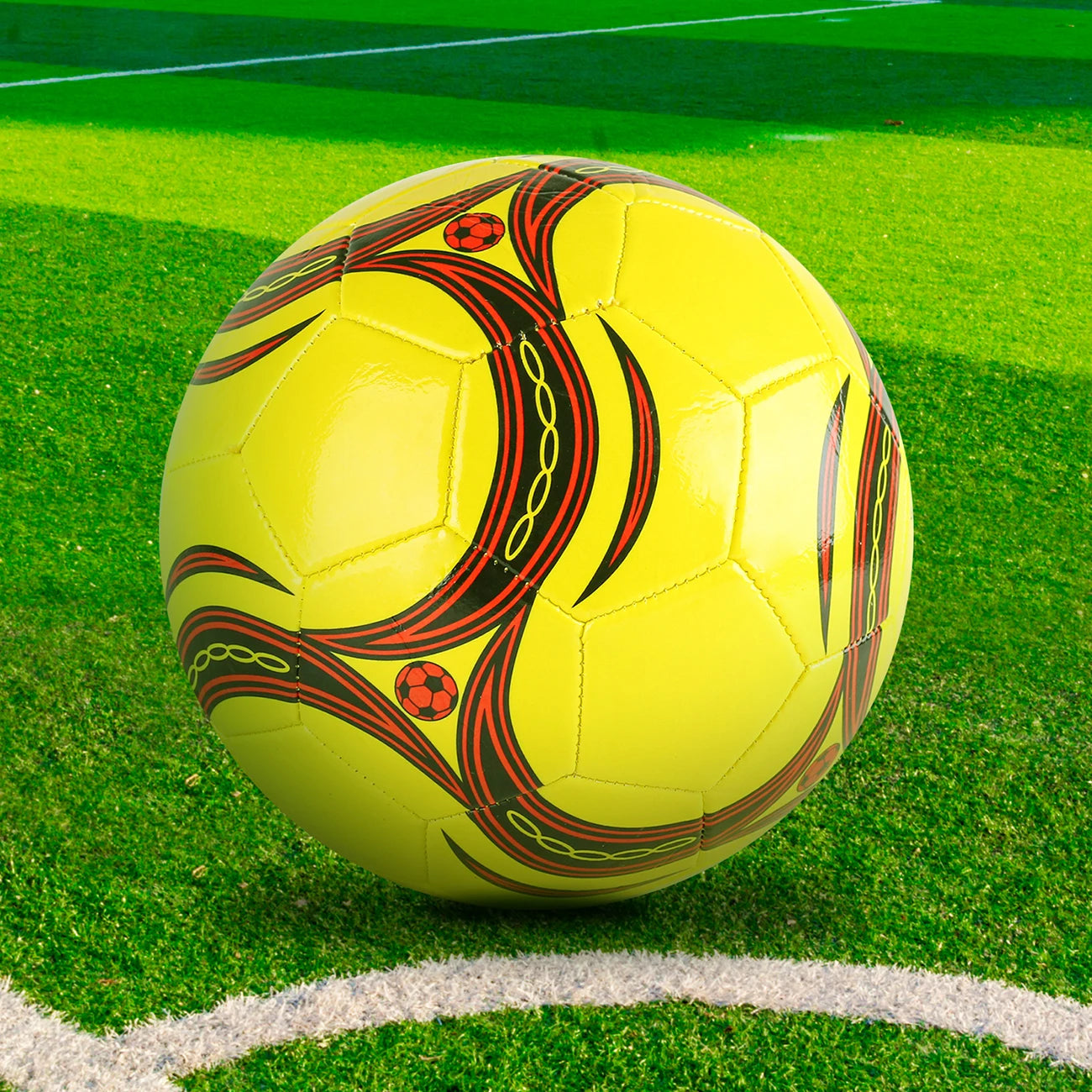 Bola de Futebol Inflável Ciclone – Tamanhos 3, 4 e 5, Macia e Ideal para Treinos e Jogos