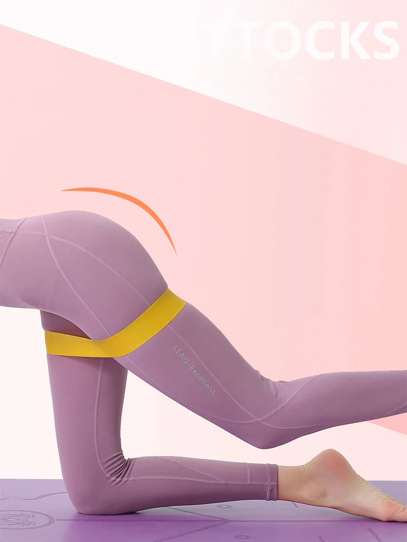 Faixa Elástica de Resistência para Treino – Mini Band de Borracha para Pilates, Crossfit, Academia e Exercícios de Força