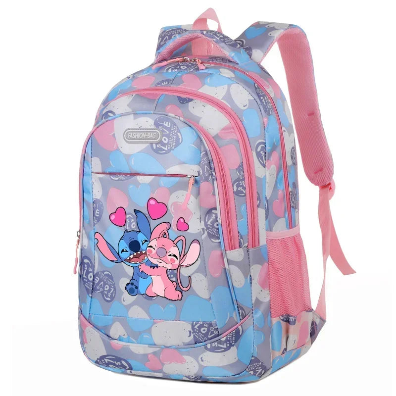 Mochila Escolar Disney Stitch – Estilo Divertido e Espaçosa, Ideal para Crianças, Adolescentes e Fãs da Disney
