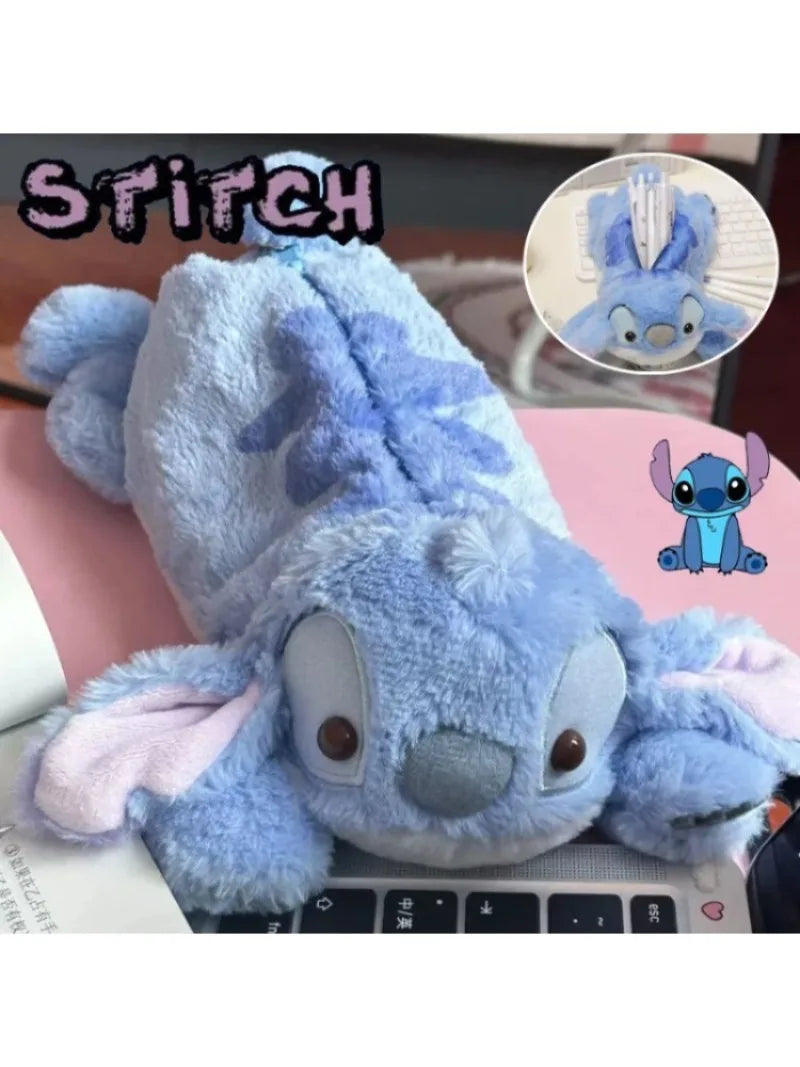 Estojo de Pelúcia Stitch Disney – Delicado e Macio, Ideal para Escola e Presentes