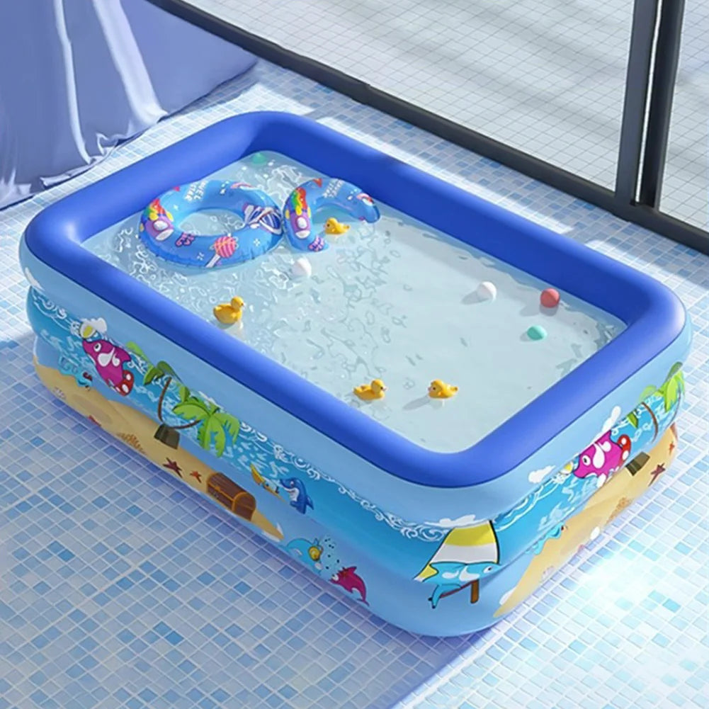 Piscina Inflável Infantil Removível – Diversão Garantida para Bebês e Crianças no Verão