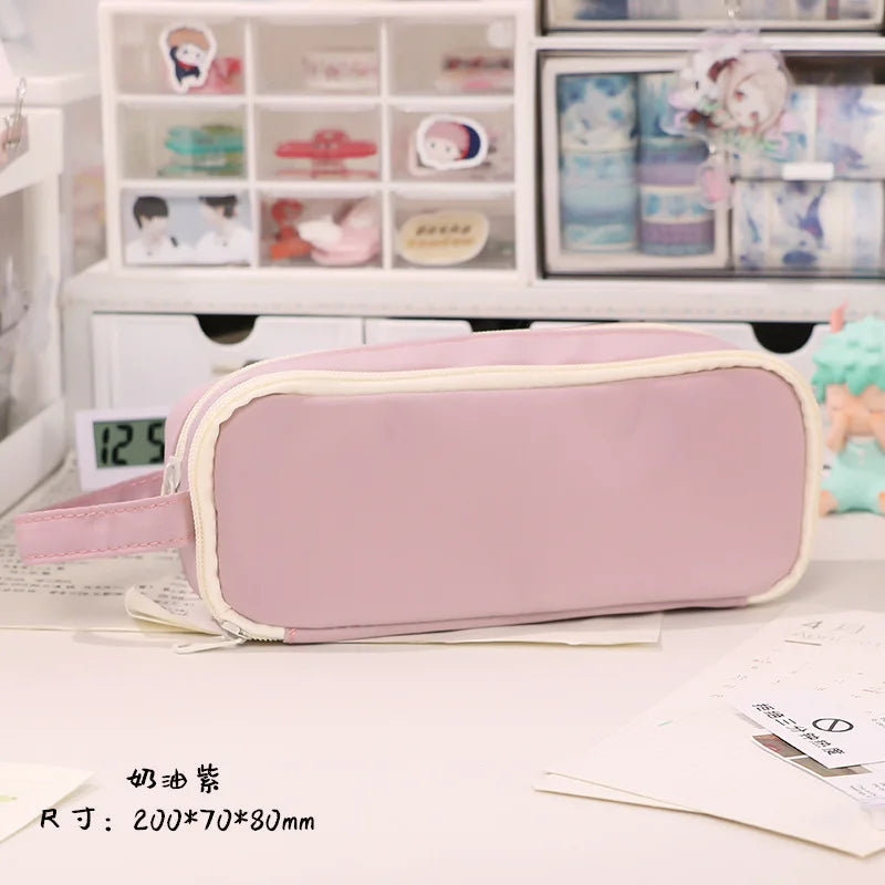 Estojo Disney Minnie Mouse – Organizador  Grande e Prático para Escola com Inicial do Nome .