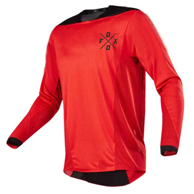 Camiseta Manga Longa Ciclismo Mountain Bike Downhill Motocross Enduro – Jersey Masculina Esportiva BMX MTB