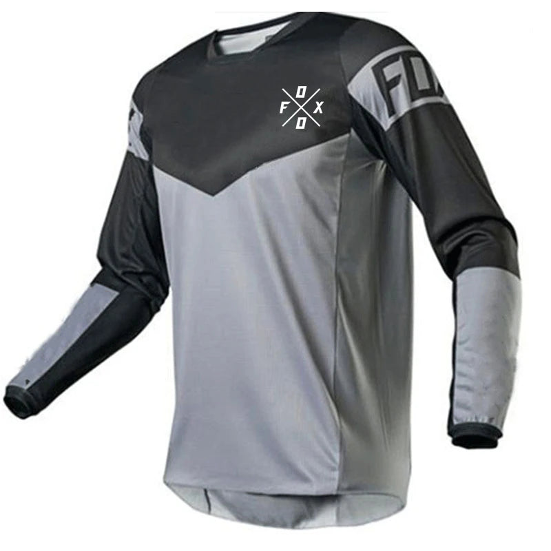 Camiseta Manga Longa Ciclismo Mountain Bike Downhill Motocross Enduro – Jersey Masculina Esportiva BMX MTB