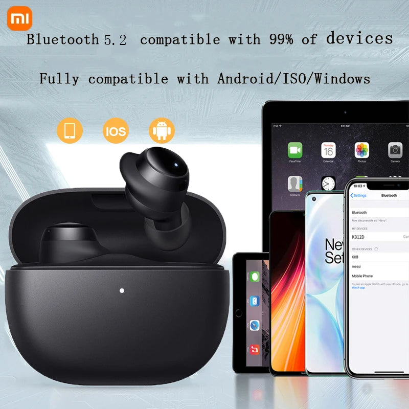 Fone de Ouvido Bluetooth Xiaomi Redmi Wireless Headset – Zero Latência para Jogos e Som Hi-Fi