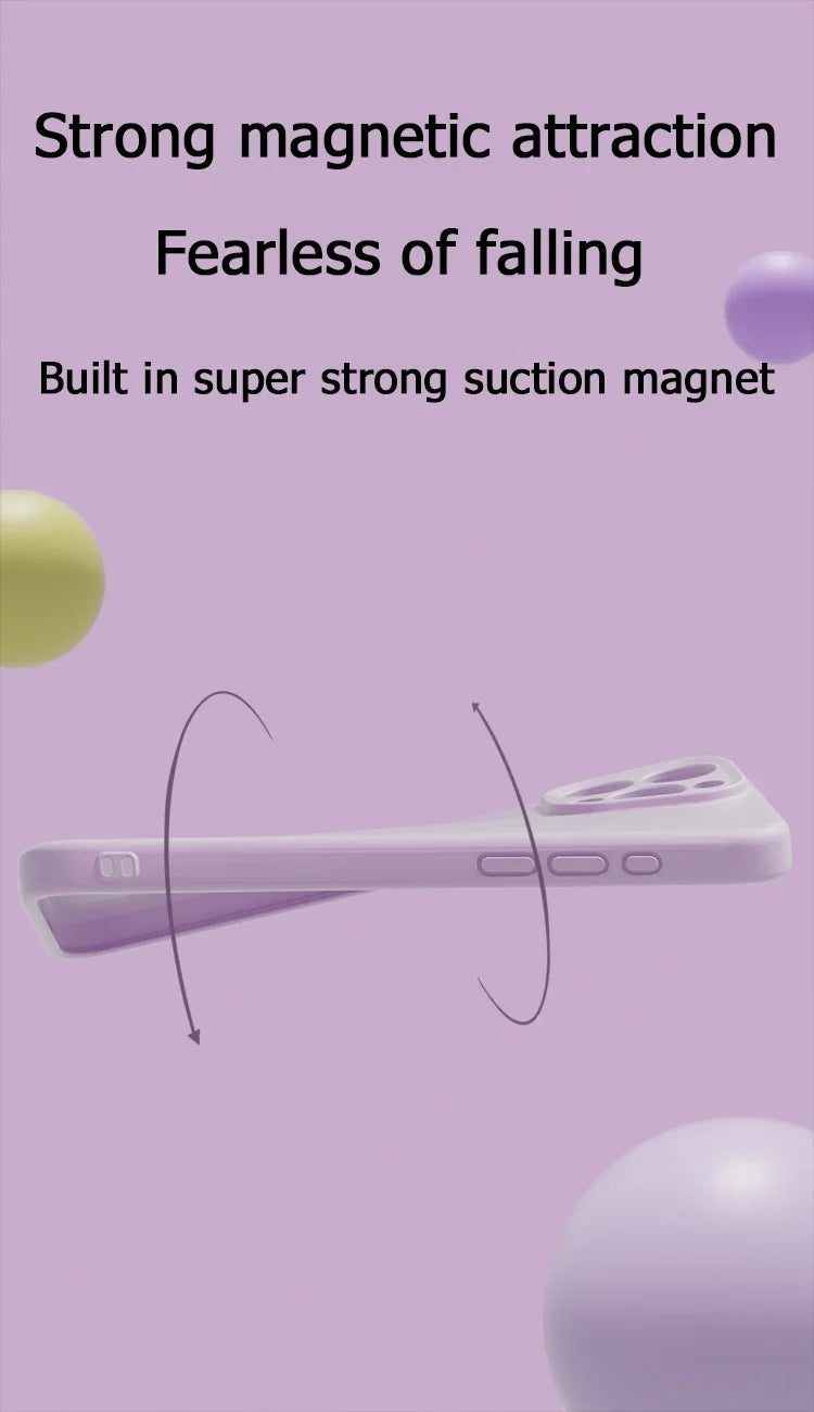 Capa de Celular em Silicone Líquido com MagSafe – Proteção Magnética p/ iPhone 11 ao 16 Pro Max