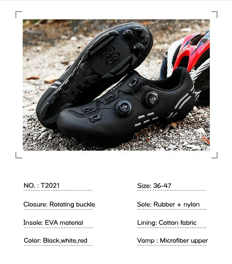 Tênis de Ciclismo Unissex – Tênis MTB Speed para Bicicleta, Pedal Plano SPD, Corrida, Estrada e Montanha