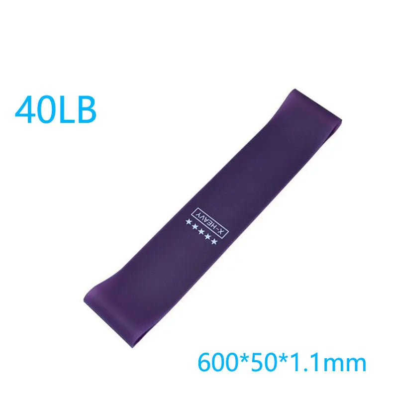 Faixa Elástica de Resistência para Treino – Mini Band de Borracha para Pilates, Crossfit, Academia e Exercícios de Força