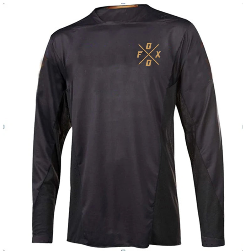 Camiseta Manga Longa Ciclismo Mountain Bike Downhill Motocross Enduro – Jersey Masculina Esportiva BMX MTB