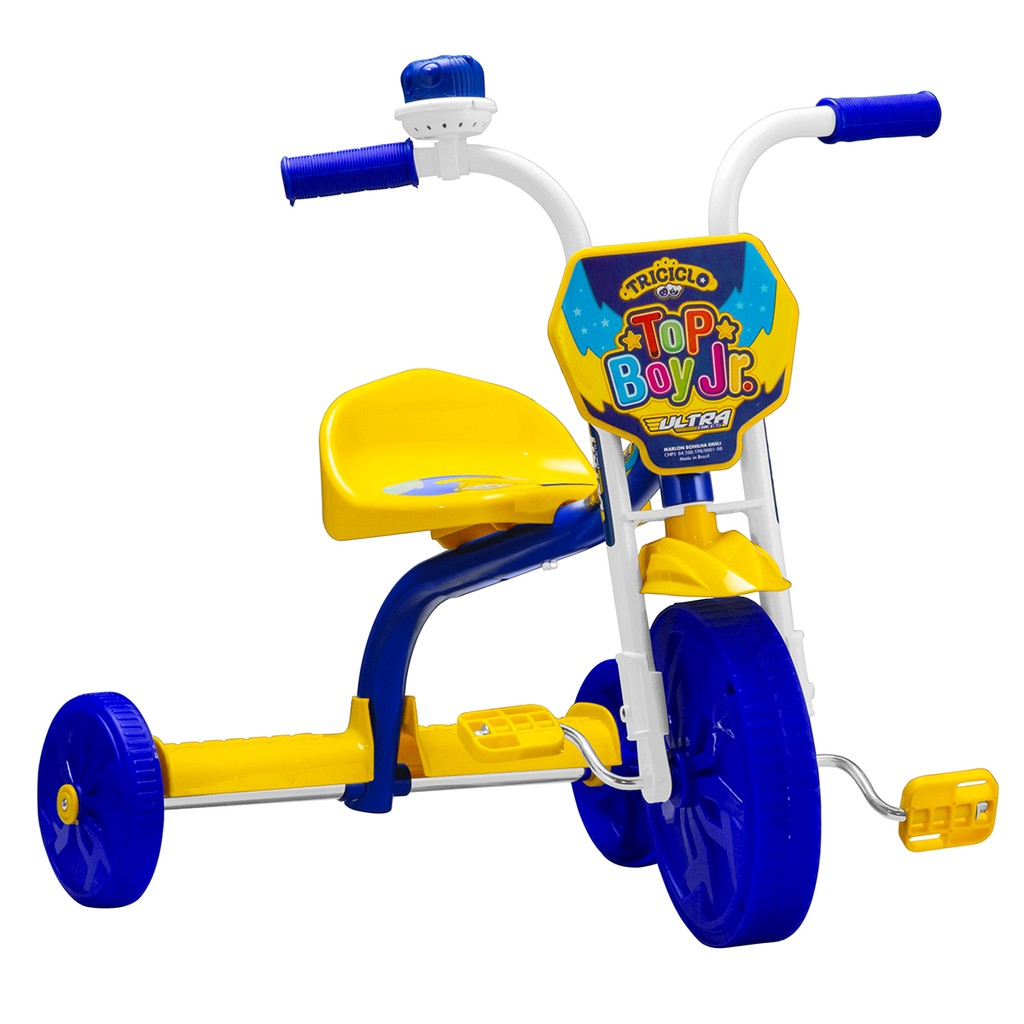 Triciclo Infantil Ultra Bikes Top Boy Jr Roda em pp Menino Menina