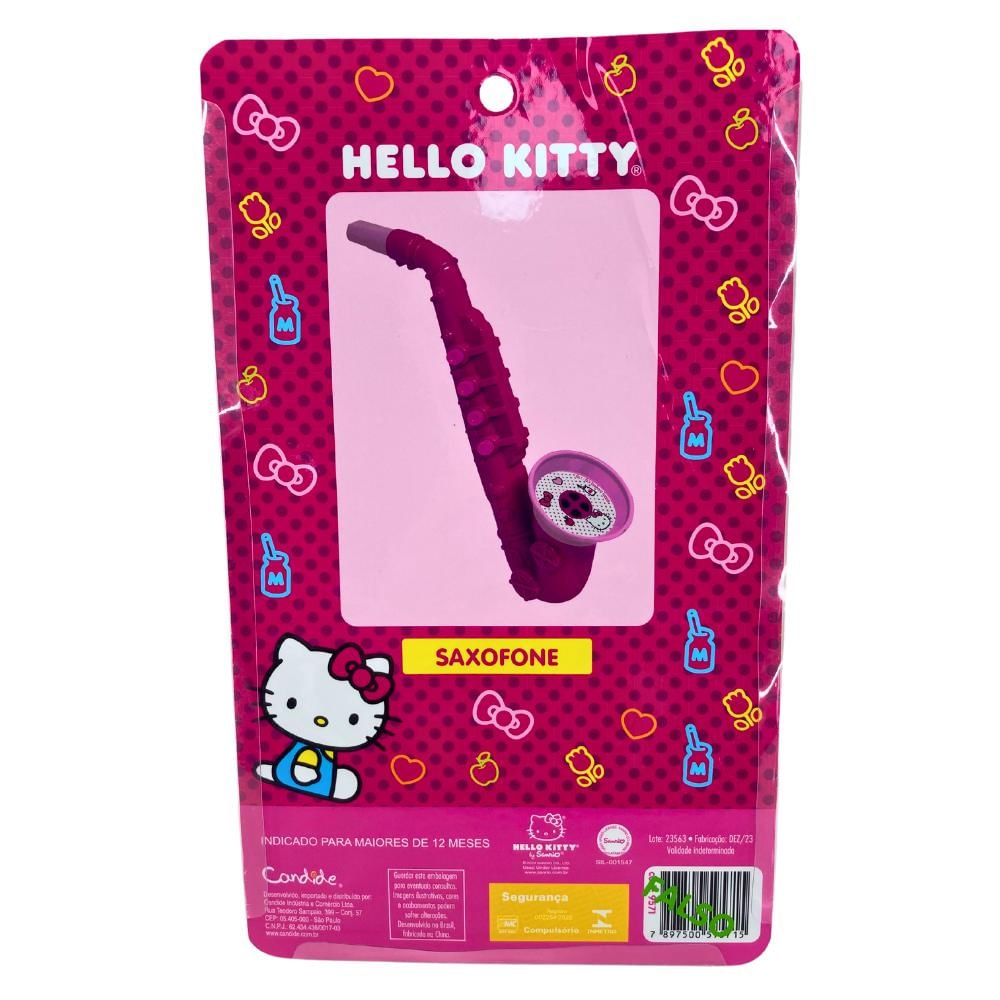 Instrumento Musical Infantil Hello Kitty – Saxofone Candide