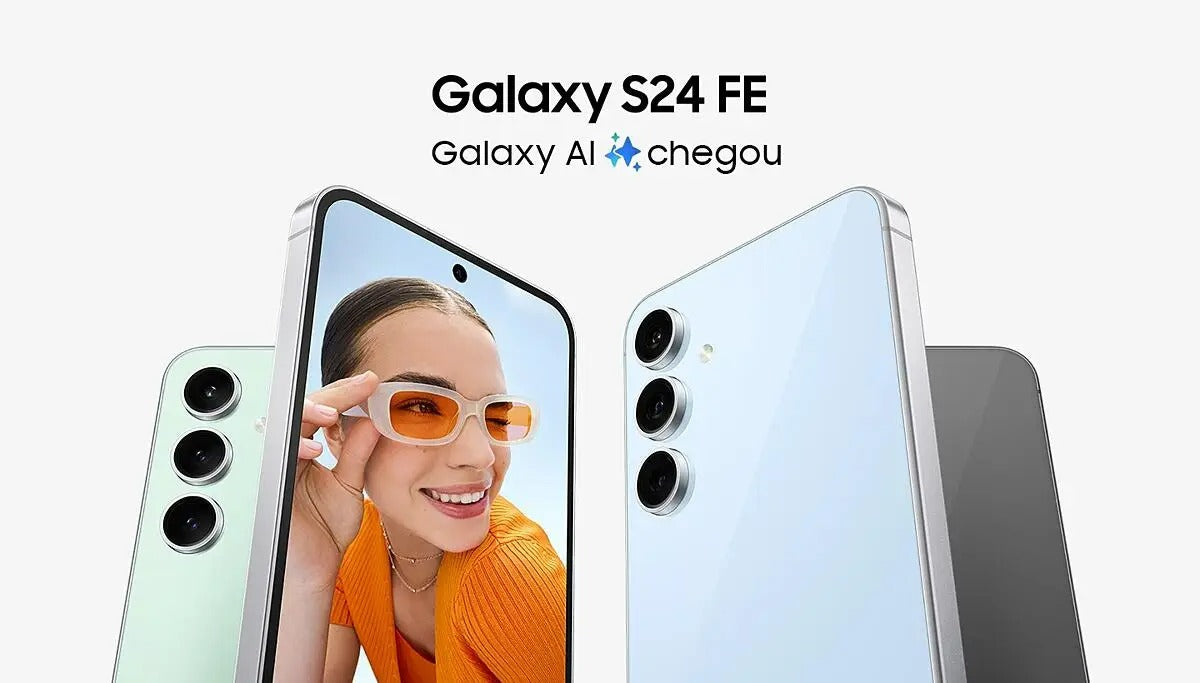 Samsung Galaxy S24 FE 5G Grafite – 256GB, 8GB RAM, Câmera Tripla 50MP + Selfie 10MP