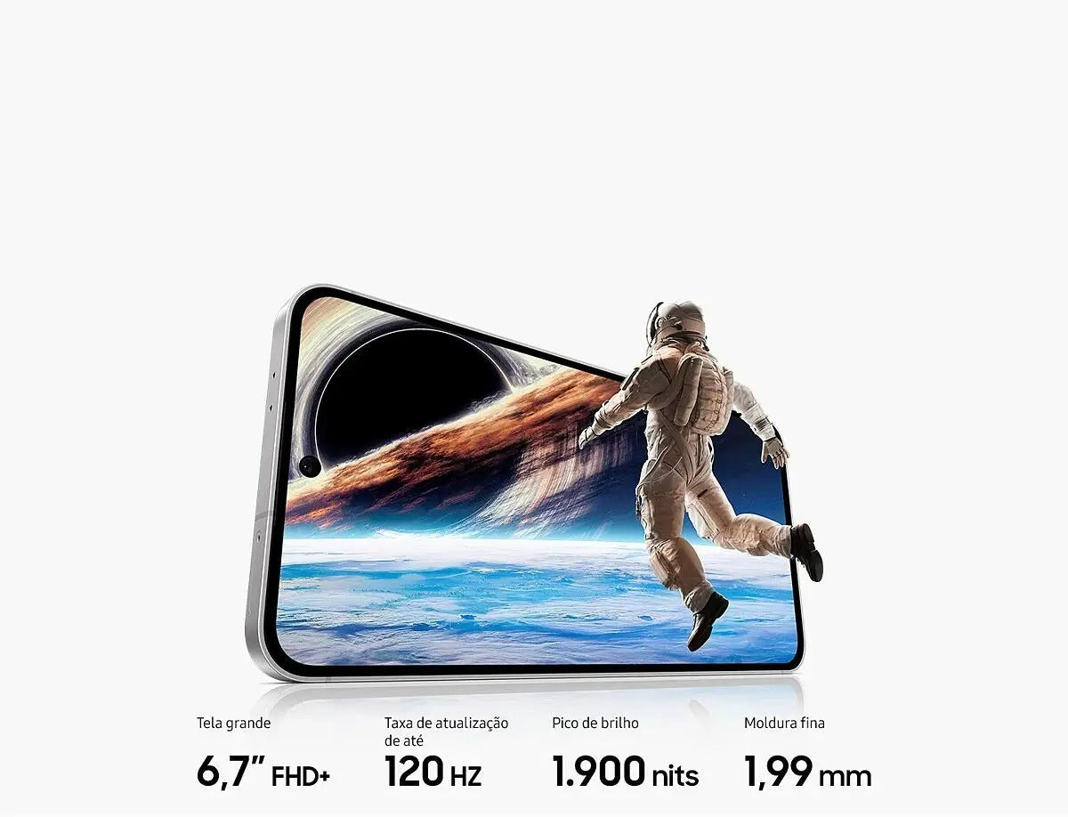 Samsung Galaxy S24 FE 5G Grafite – 256GB, 8GB RAM, Câmera Tripla 50MP + Selfie 10MP