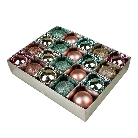 Kit de Bolas de Natal 20 Peças 4cm Ref. CDA-1250 – Decoração Prática e Sofisticada