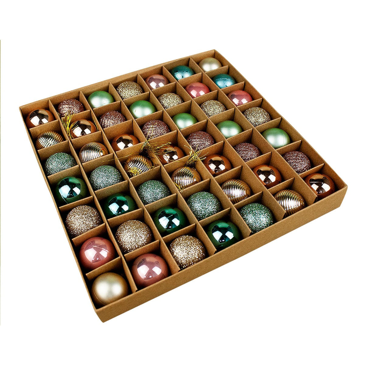 Bolas de Natal Merita Candy Color 3cm – 43 Unidades de Pura Elegância e Diversão