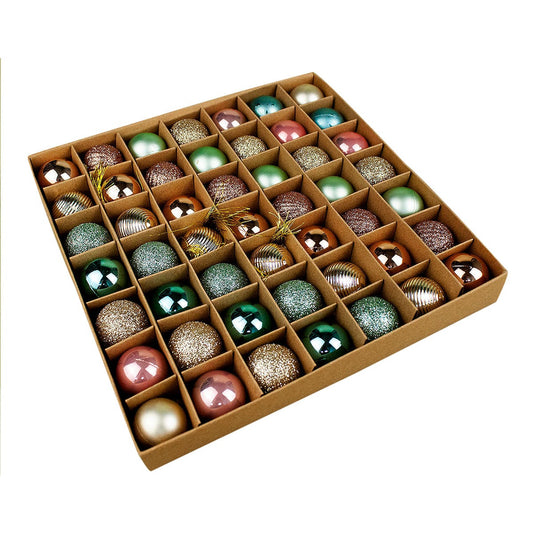 Bolas de Natal Merita Candy Color 3cm – 43 Unidades de Pura Elegância e Diversão