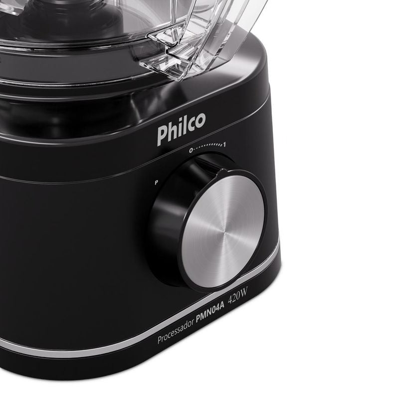 Processador Philco PMN04A 420W, Jarra 500ml, 1 Velocidade + Pulsar, Preto – SEG IMPORTS