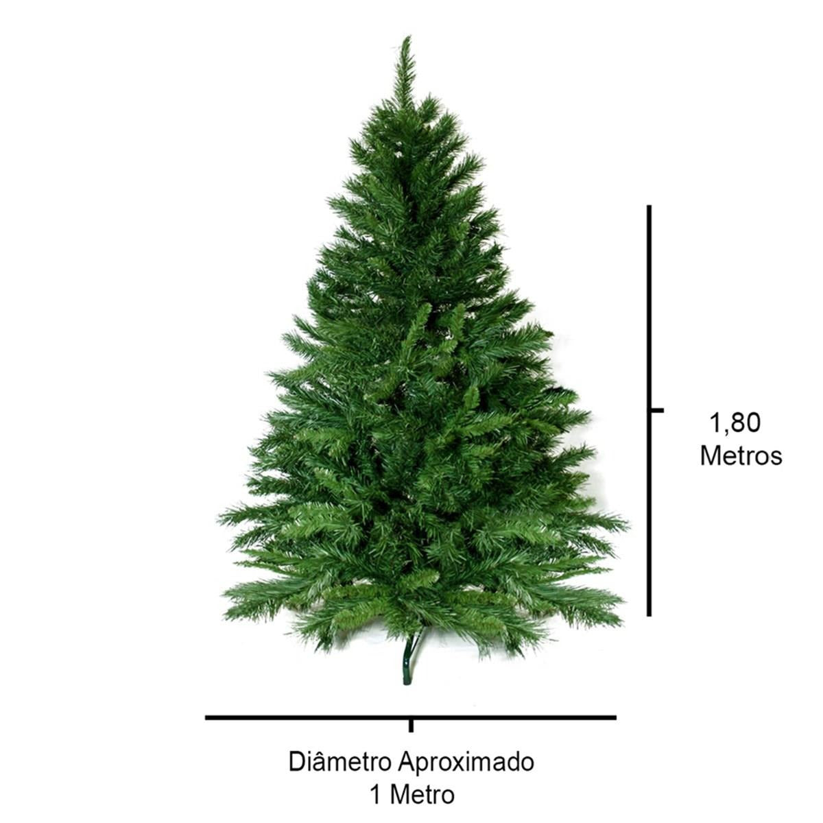 Árvore de Natal Kitzbuhel Deluxe 180cm Verde Merita – SEG Imports
