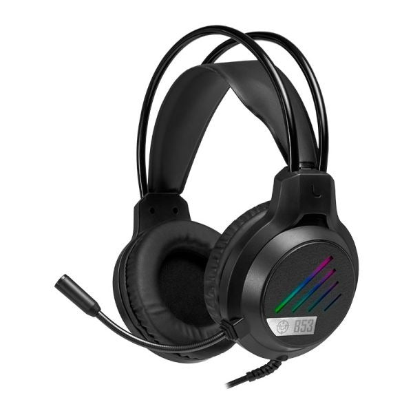 Headset Gamer TGT B53 Rainbow Drivers 50mm Estéreo Microfone Ajustável Conector P2 3.5mm + USB Preto – SEG IMPORTS