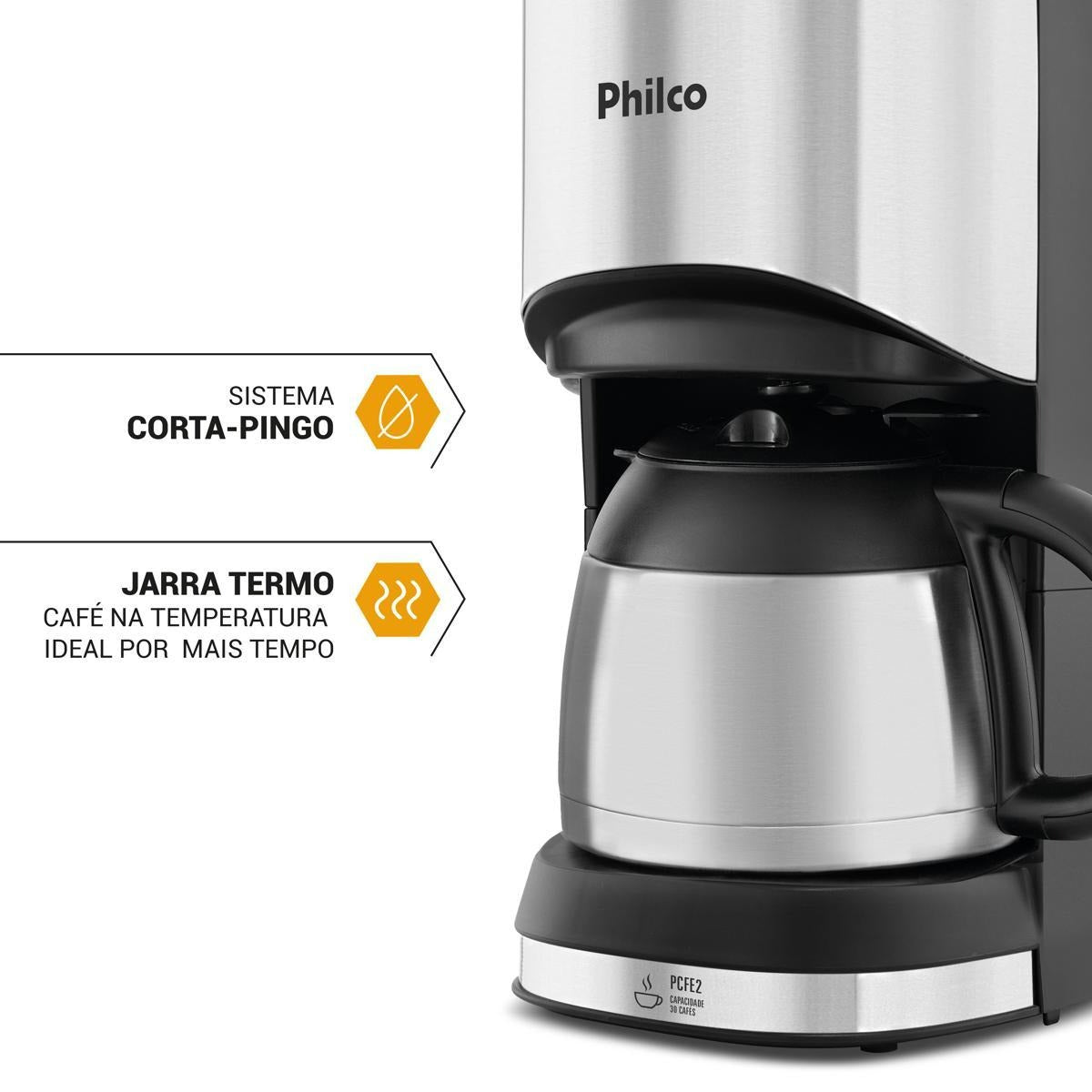 Cafeteira Philco PCFE02 30 Cafezinhos 1L 700W – Praticidade e Sabor no Seu Dia a Dia