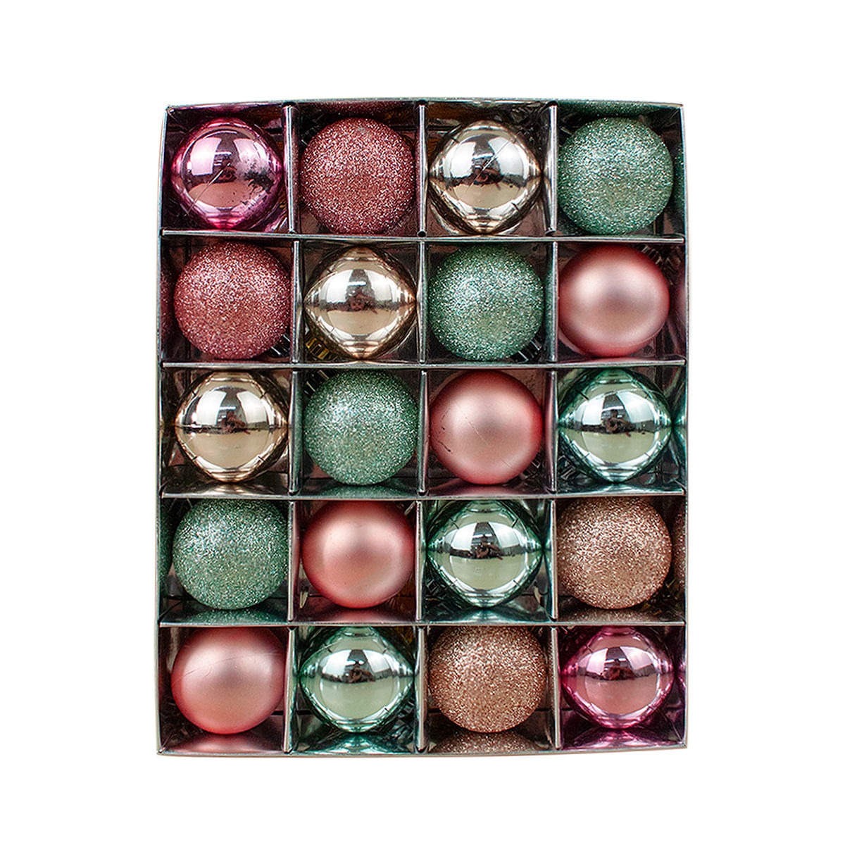 Kit de Bolas de Natal 20 Peças 4cm Ref. CDA-1250 – Decoração Prática e Sofisticada